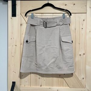 Like New Burberry London Wool Skirt in Tan, US Size 6.